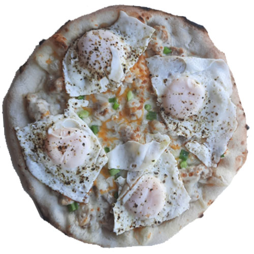 2) Chicken Fried Steak & Gravy Breakfast Pizza