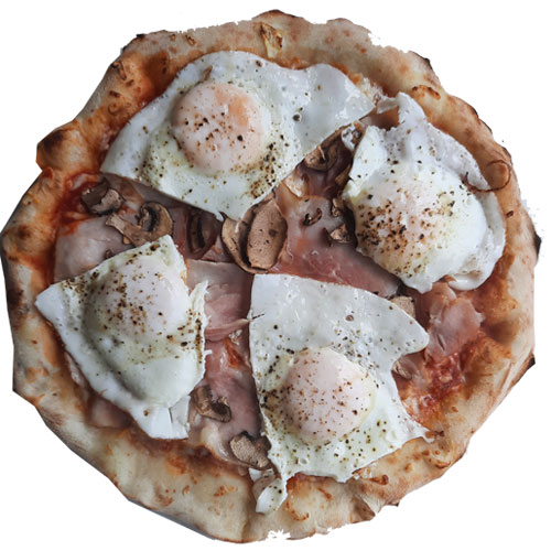 4) Ham & Eggs Breakfast Pizza 4) Ham & Eggs Breakfast Pizza