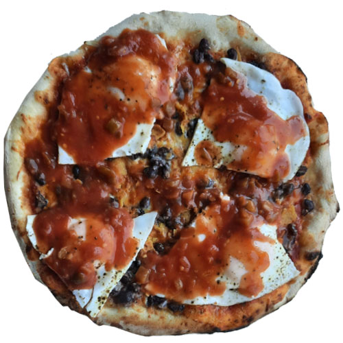 6) Huevos Rancheros Breakfast Pizza